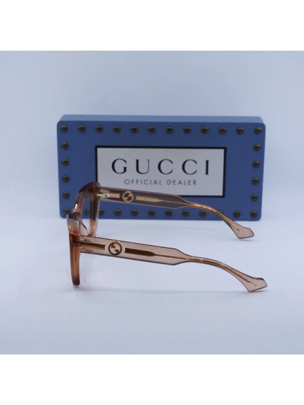 Gucci GG1555O 004 Cat Eye Eyeglasses 50mm - Brown